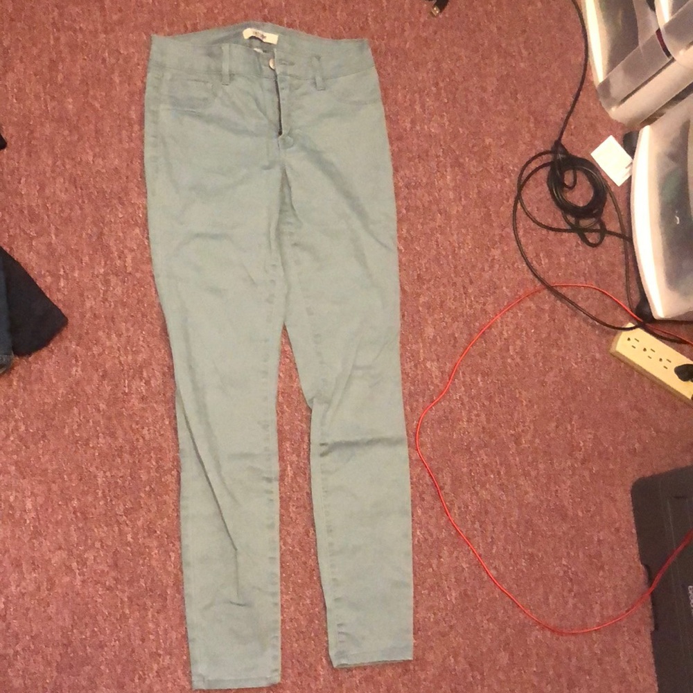 Teal/Turquoise Blue Skinny Jeans